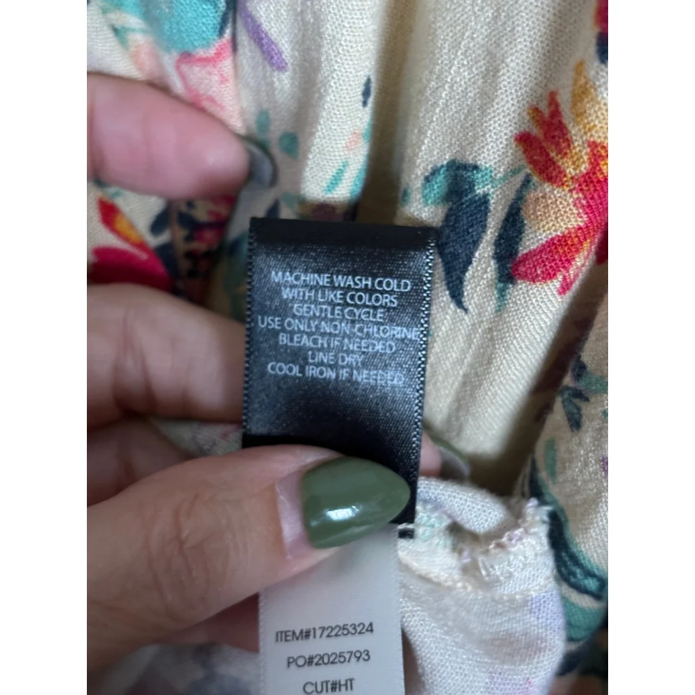 Torrid Mini Dress Floral Smocked Flowy Stretch Rayon Blend Multicolor Women's 0 - Picture 4 of 9